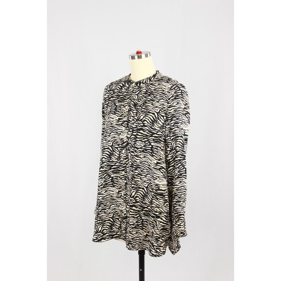 Aritzia LITTLE MOON Paloma Printed Button Up Shirt Blouse, Size XS - Picture 4 of 16